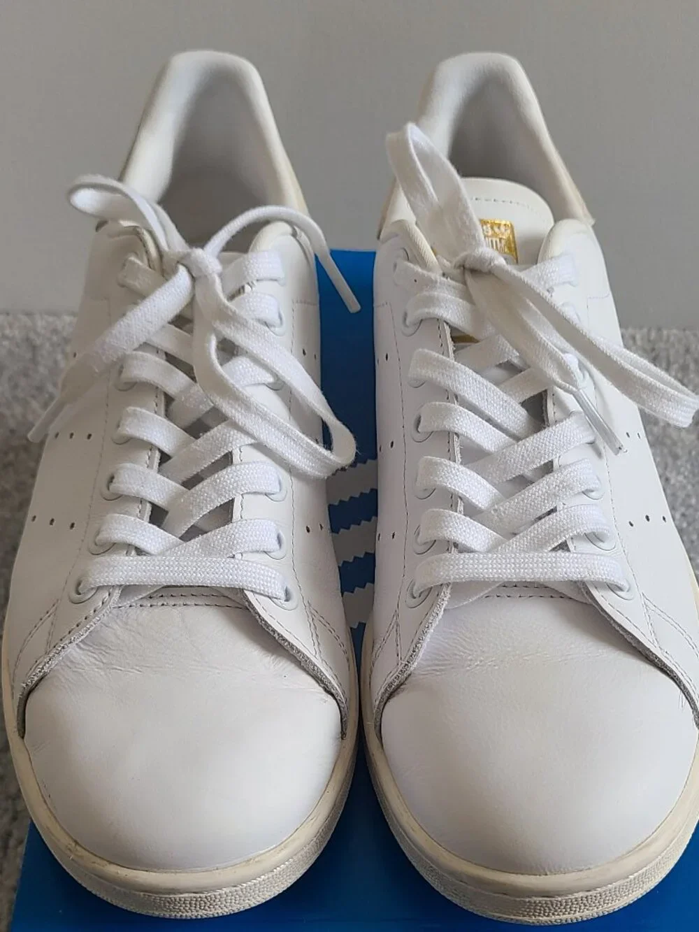 Adidas Stan Smith Tennis Shoes - Cloud White/Wonder White - Men's Size 8